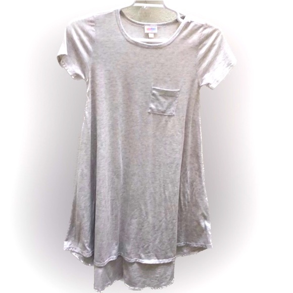 LuLaRoe Dresses & Skirts - LuLaRoe | Carly t-shirt dress hi low hem grey